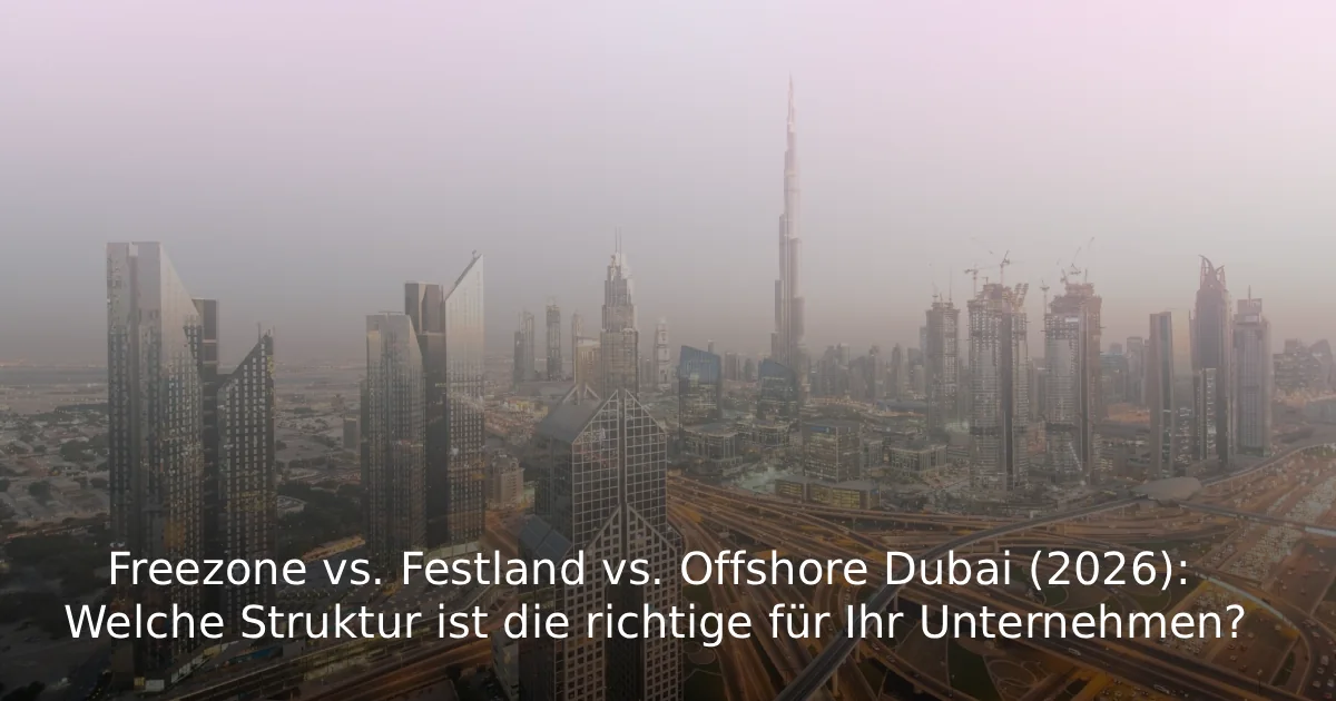 Freezone vs. Mainland vs. offshore welke structuur is geschikt voor u