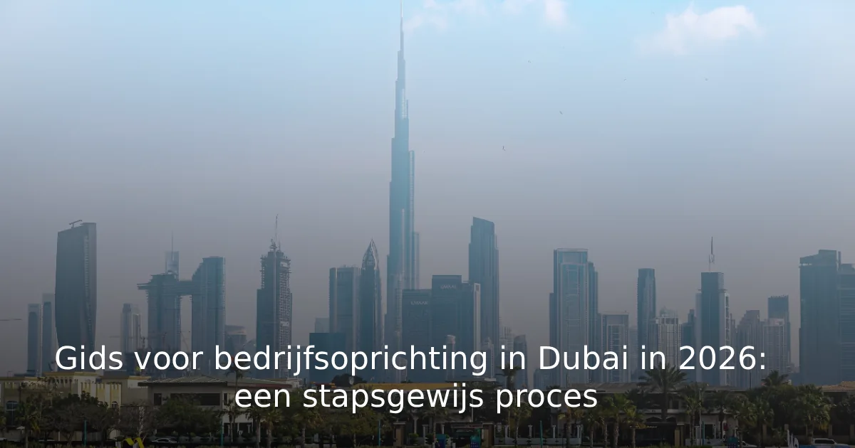 Gids voor bedrijfsoprichting in Dubai in 2026 een stapsgewijs proces