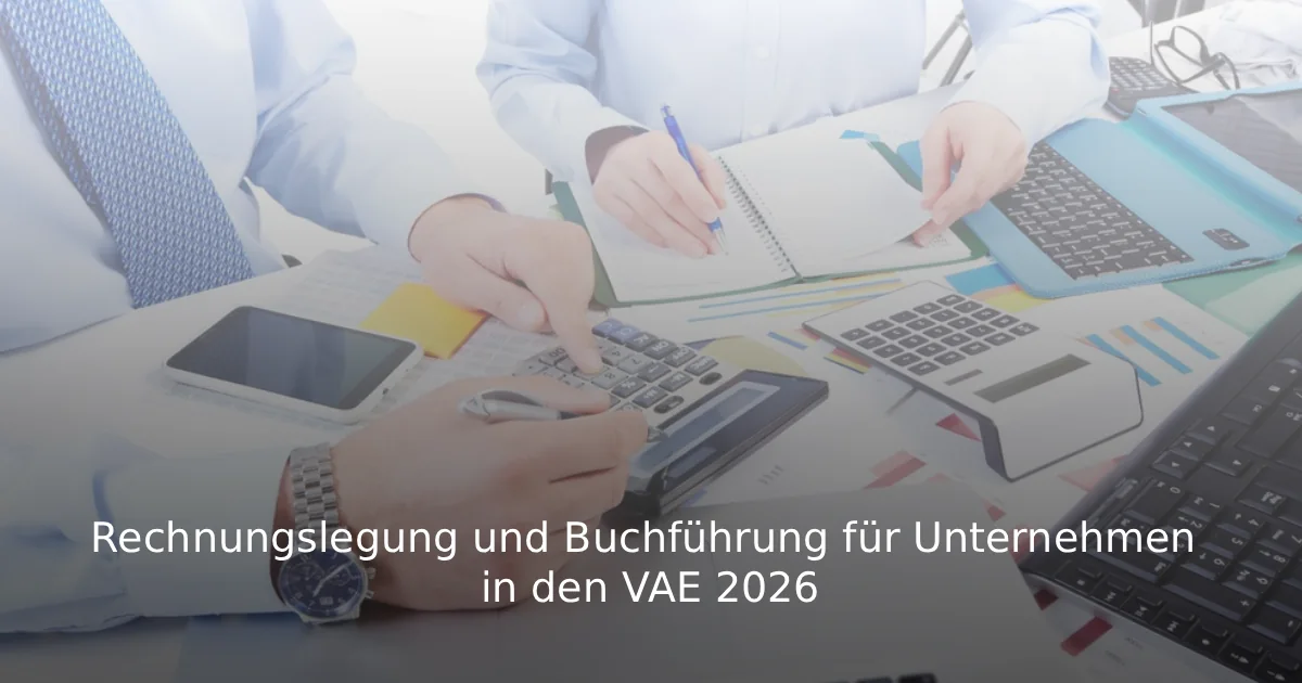 Rechnungslegung und Buchführung für Unternehmen in den VAE 2026