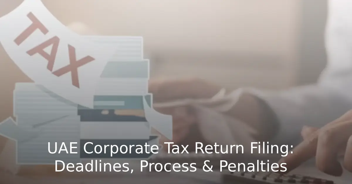 UAE Corporate Tax Return Filing, Deadlines, Process & Penalties