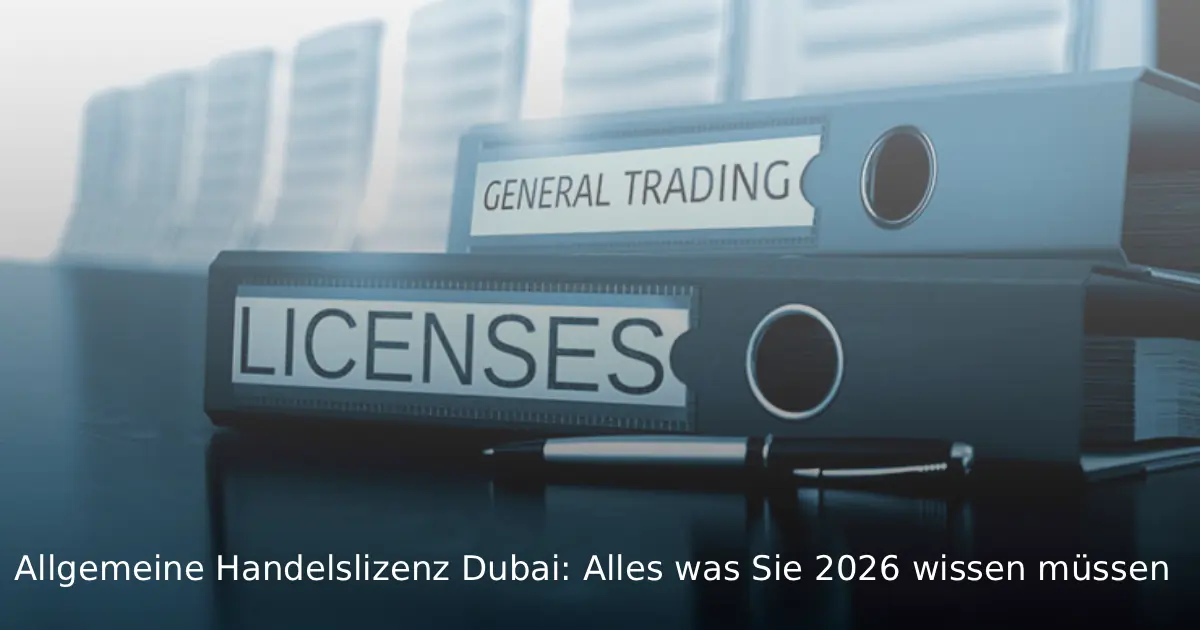 Allgemeine Handelslizenz Dubai Alles was Sie 2026 wissen müssen