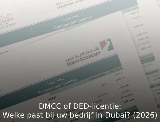 DMCC of DED-licentie Welke past bij uw bedrijf in Dubai (2026)