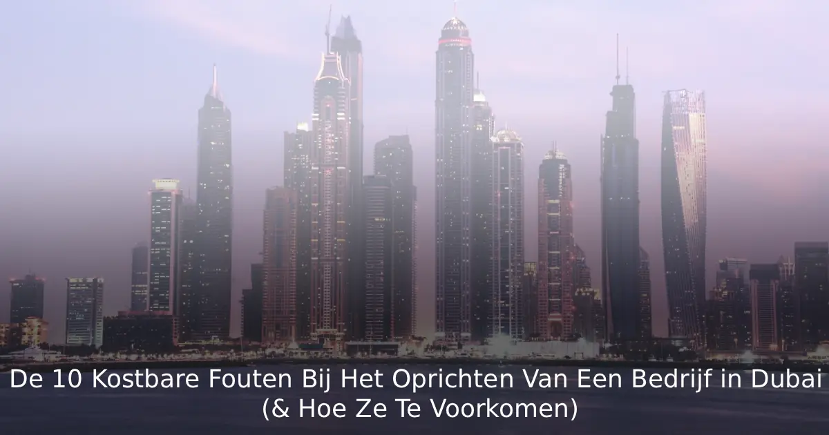 10 Veelgemaakte Fouten bij Bedrijfsoprichting in Dubai