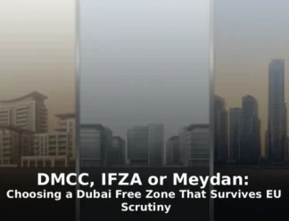 DMCC, IFZA or Meydan Choosing a Dubai Free Zone That Survives EU Scrutiny.