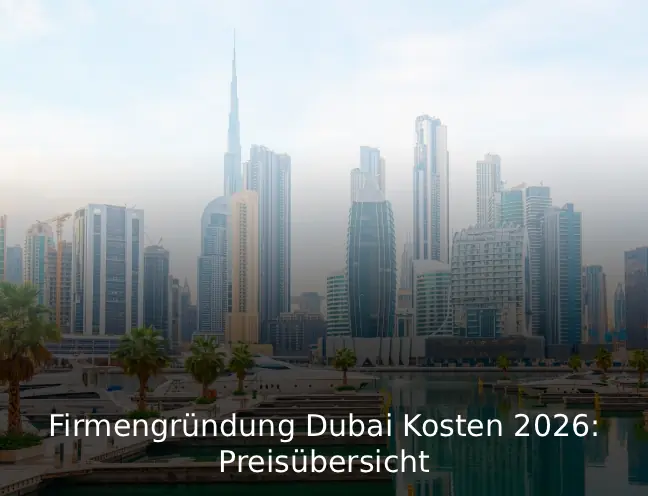 Firmengründung Dubai Kosten 2026 Preisübersicht