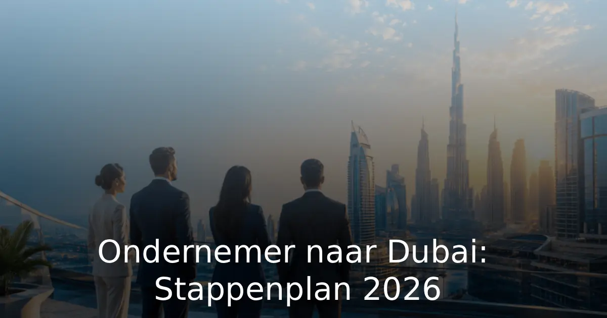 Ondernemer naar Dubai Stappenplan 2026