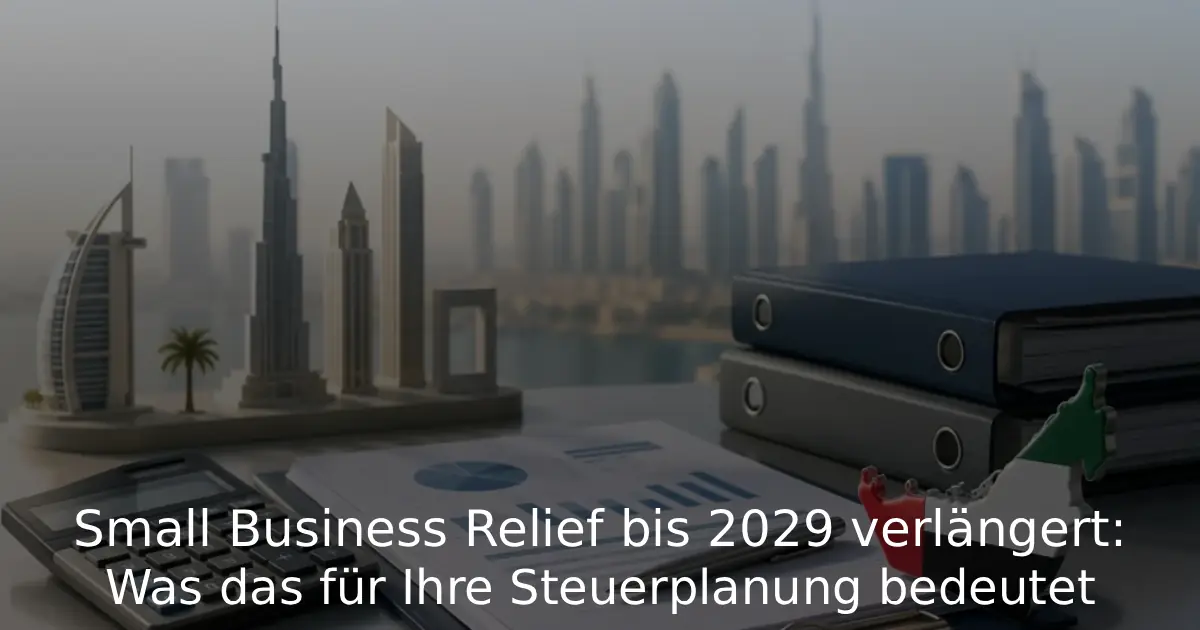 Small Business Relief bis 2029 verlängert Was das für Ihre Steuerplanung bedeutet