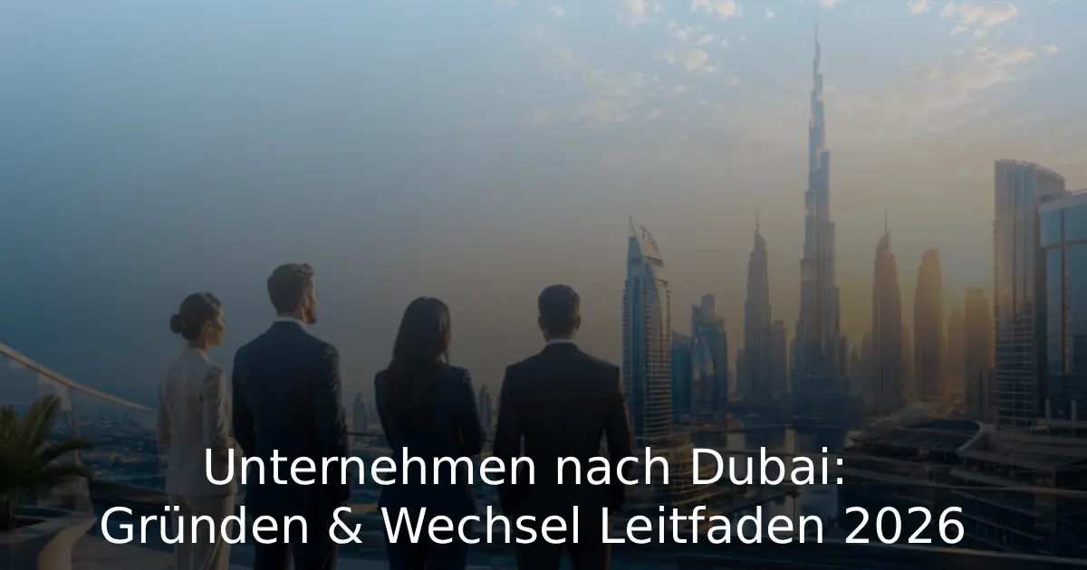Unternehmen nach Dubai Gründen & Wechsel Leitfaden 2026