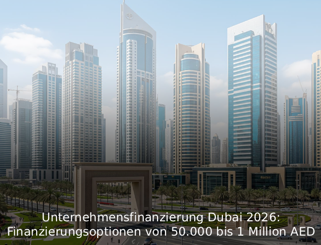 Unternehmensfinanzierung Dubai 2026 Finanzierungsoptionen von 50.000 bis 1 Million AED