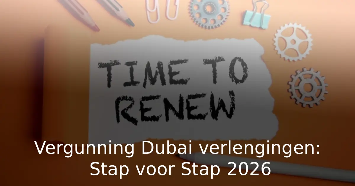 Vergunning Dubai verlengingen Stap voor Stap 2026