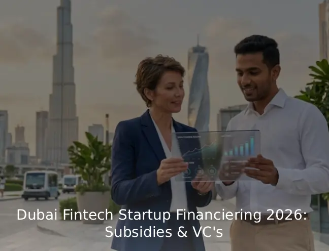 Dubai Fintech Startup Financiering 2026 Subsidies & VC