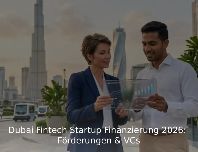 Dubai Fintech Startup Finanzierung 2026 Förderungen & VCs