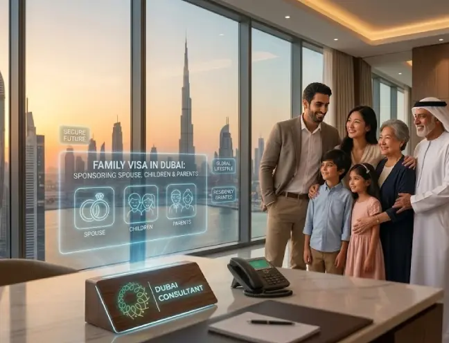 Family Visa in Dubai Sponsoring Spouse, Children & Parents